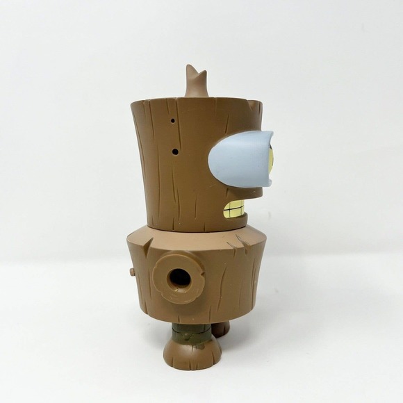 Futurama Wooden Bender 6-inch vinyl figure by KidRobot - no Arm/ Bird 2012 - Picture 3 of 6